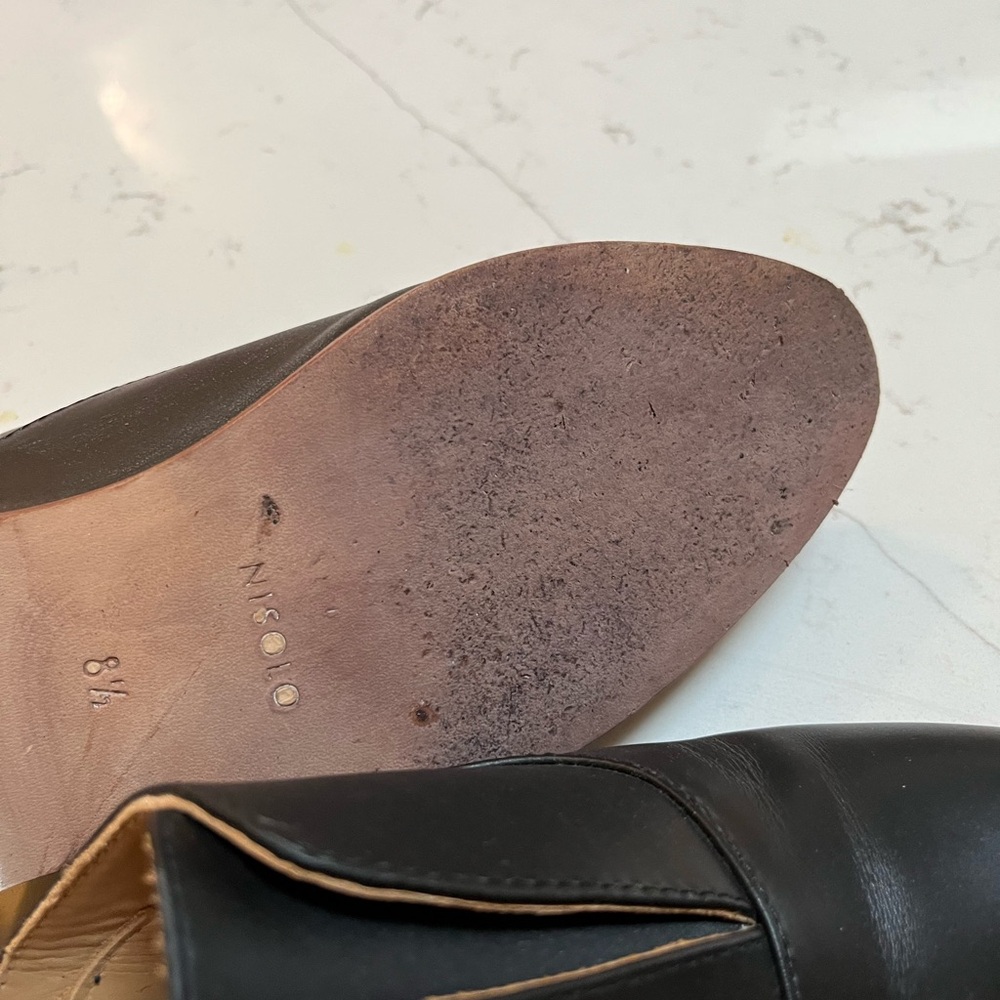 Nisolo Black Leather Flats - Picture 4 of 4